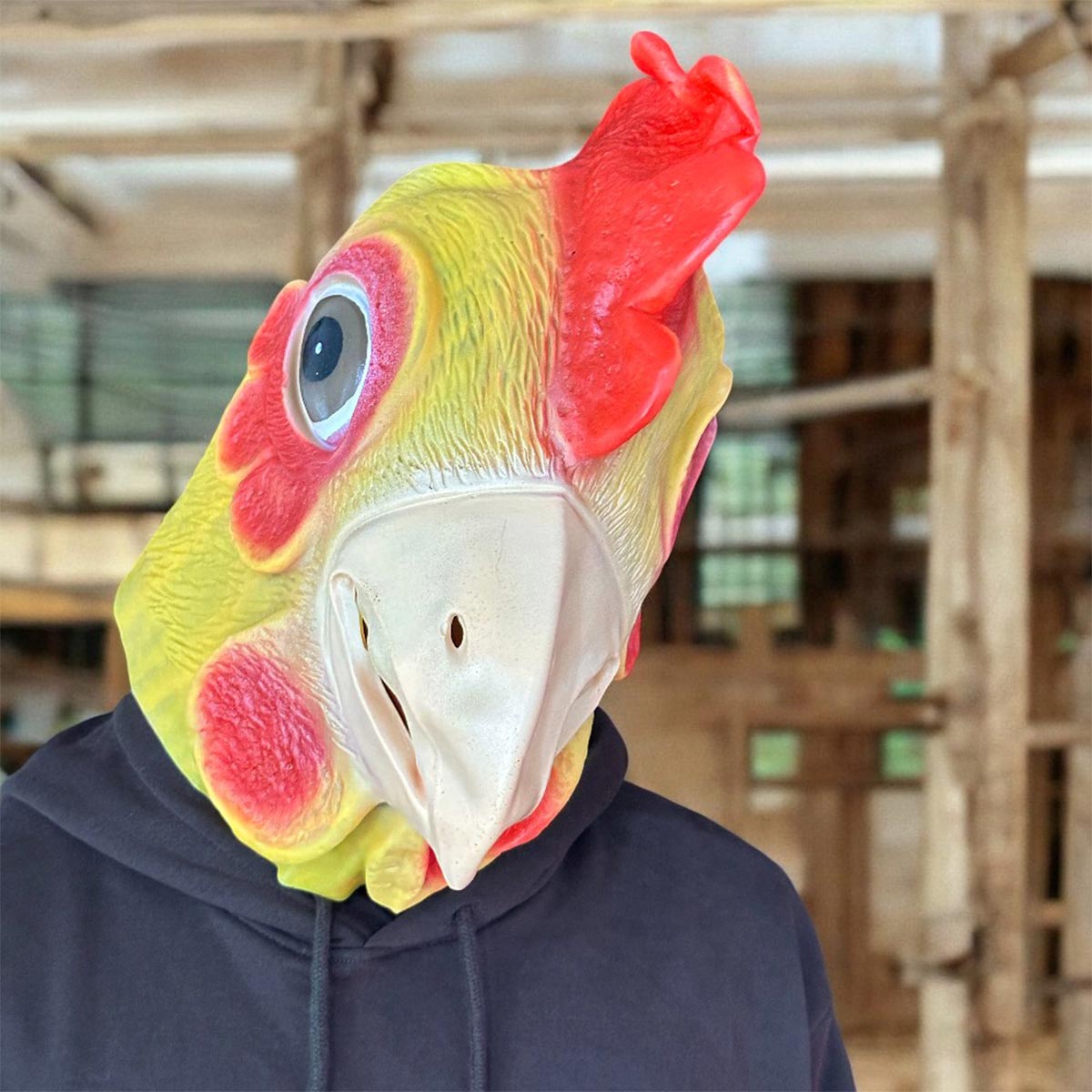 Miniatura 2 de Mascara Pollo Latex Halloween OF-1604