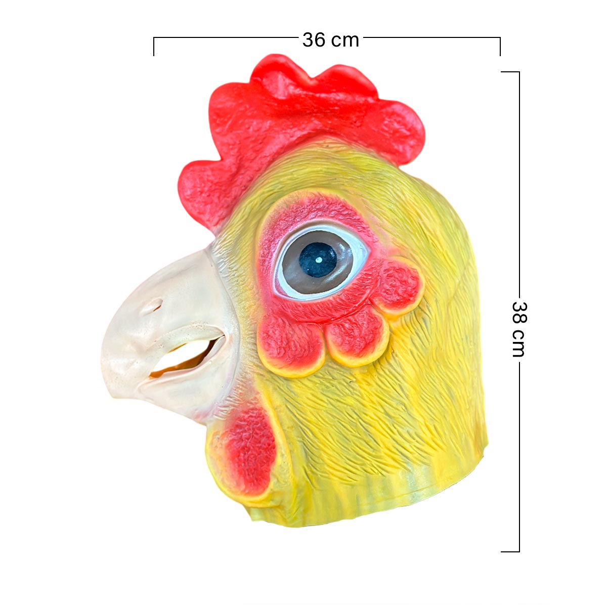 Miniatura 4 de Mascara Pollo Latex Halloween OF-1604
