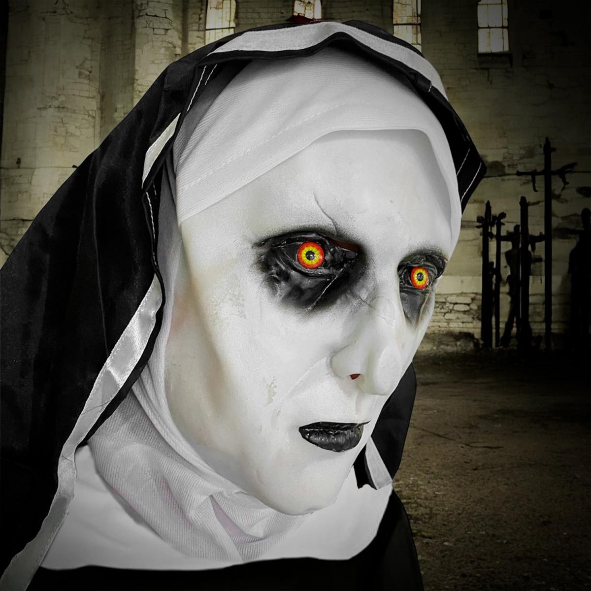 Miniatura 3 de Mascara Monja Macabra Latex OF-1466