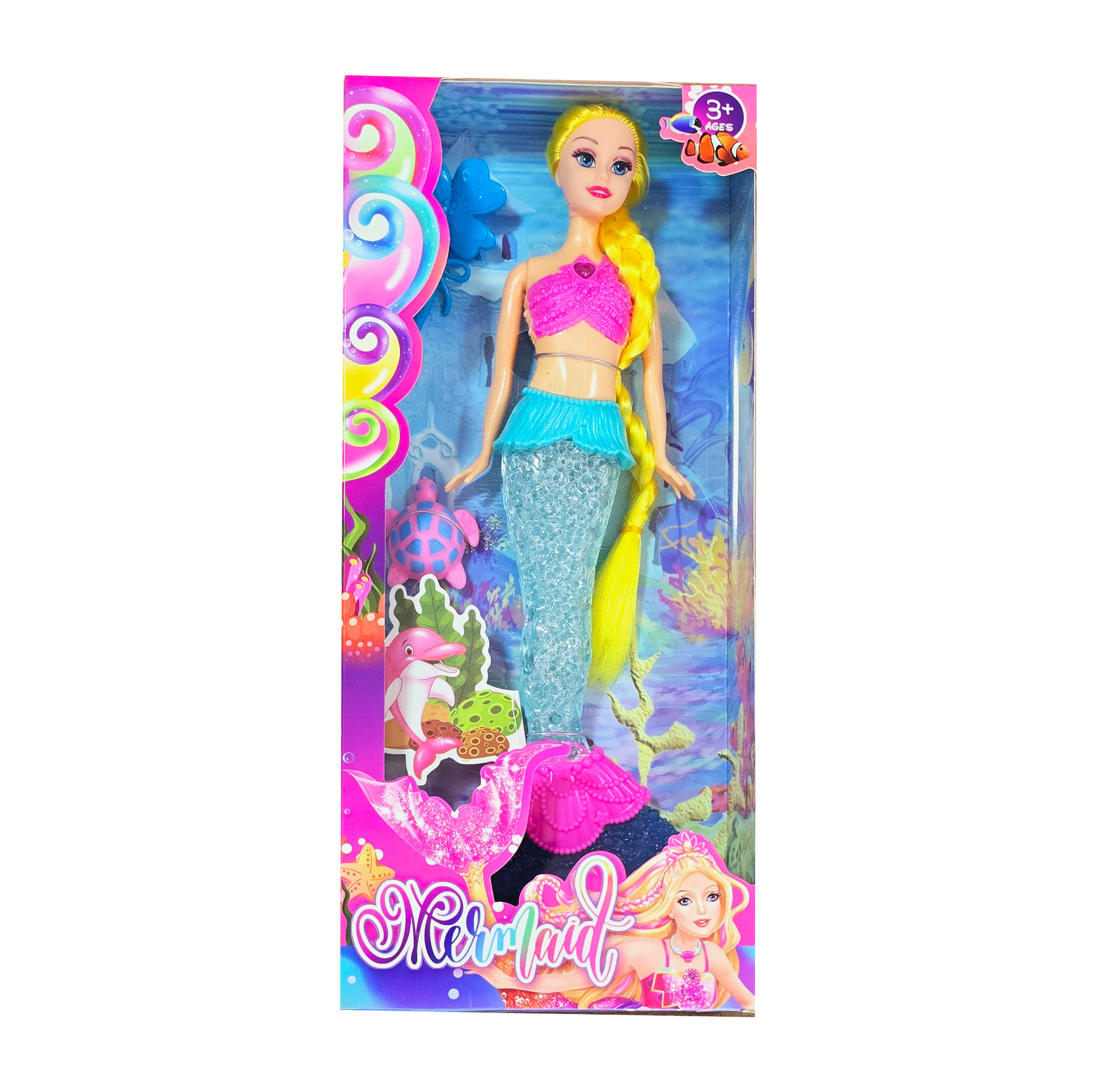 Muñeca Sirena Cola Multicolor Luces Jugu