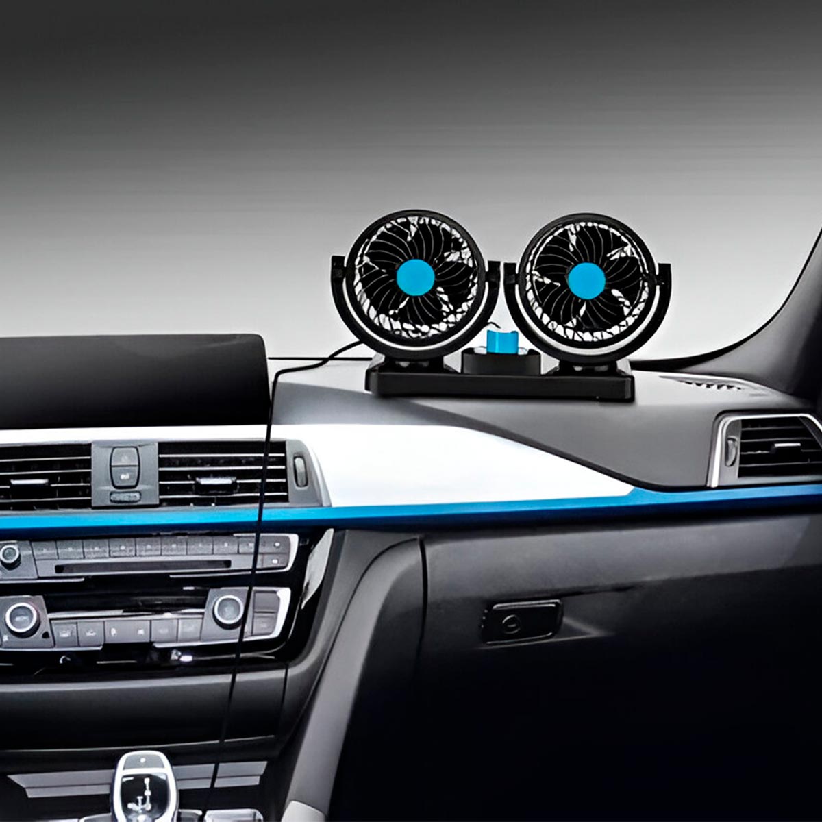 Miniatura 7 de Ventilador Doble 360° Vehiculo MARS-918