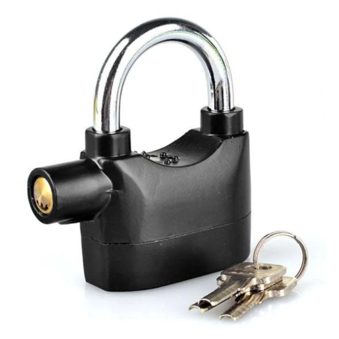 Candado para moto con sistema de alarma