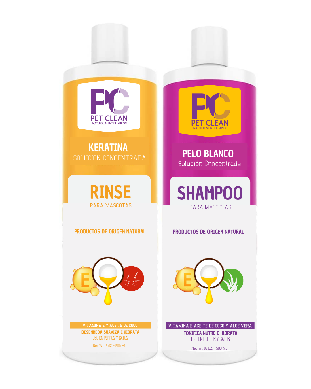 Kit Para Perro Shampoo Rinse Shampoo 500ml
