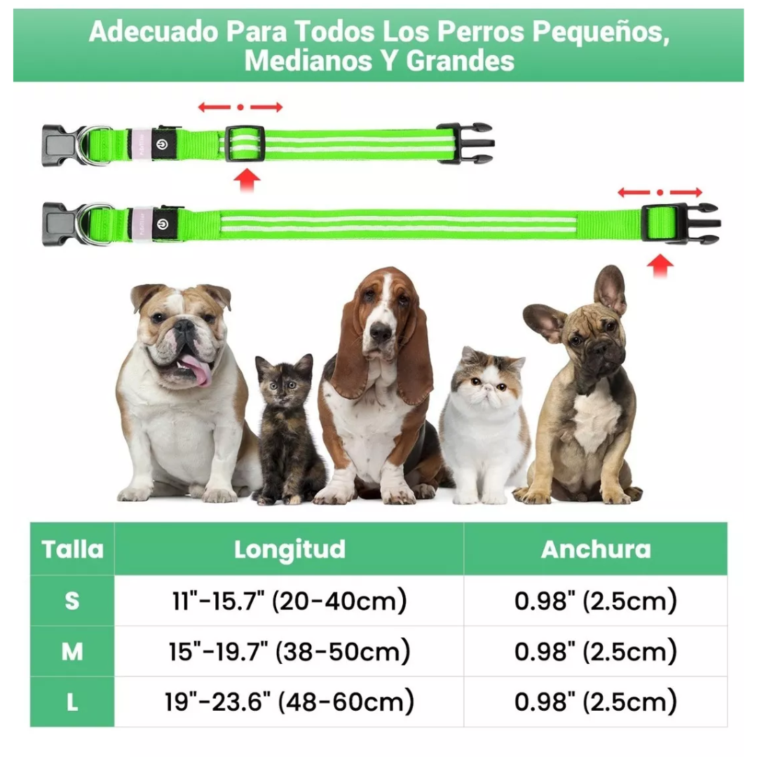 Collares Para Perros Reflectante Correa 3
