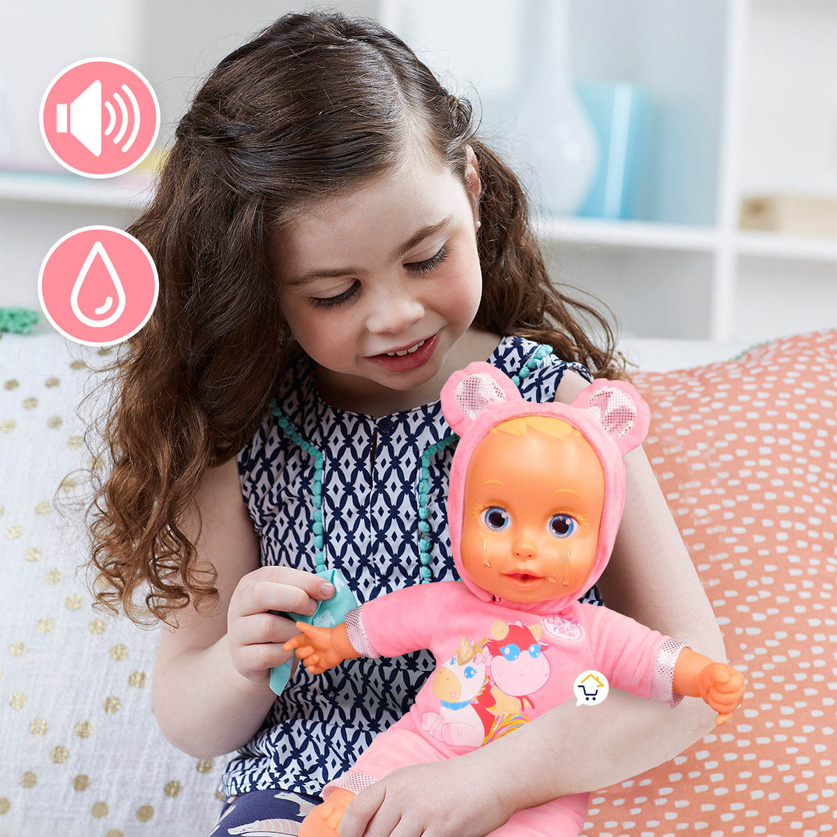 Vista 5 de Muñeca Bebe Lagrimas Reales RV1915