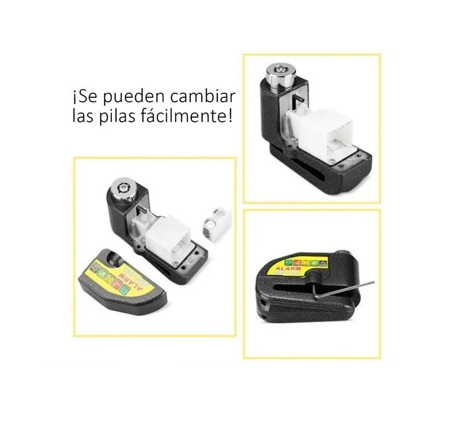 Miniatura 4 de Candado-alarma Freno Disco Moto