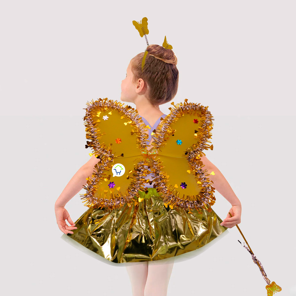 Miniatura 2 de Disfraz De Hada Mariposa Para Niña OF488