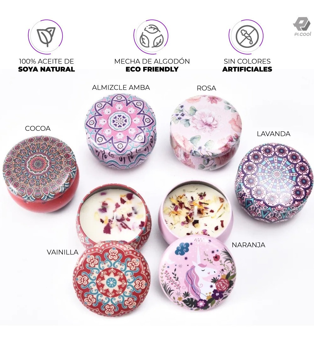 Miniatura 3 de VELAS AROMATEAPIA MEDITACION *4 UNIDADES