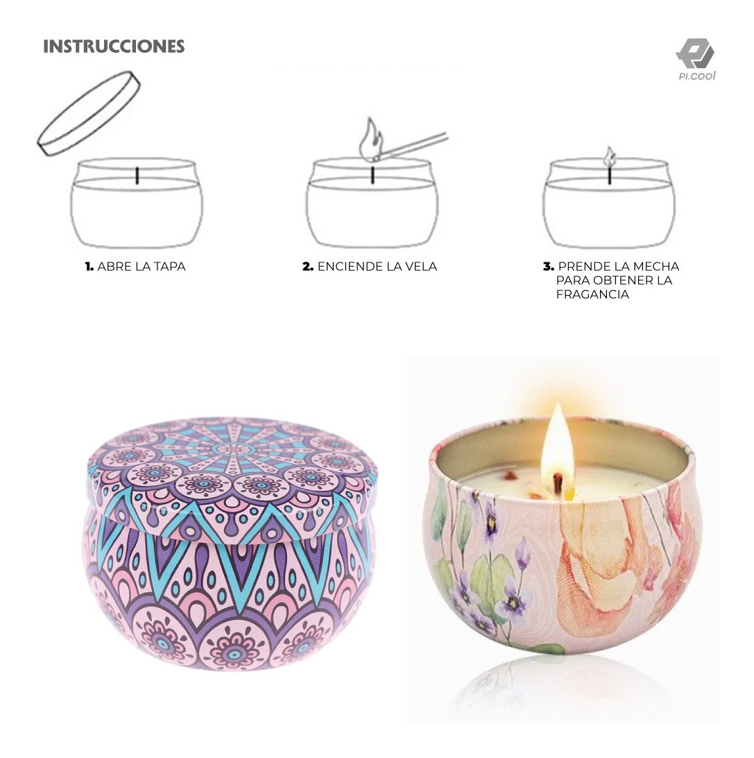 Miniatura 5 de VELAS AROMATEAPIA MEDITACION *4 UNIDADES