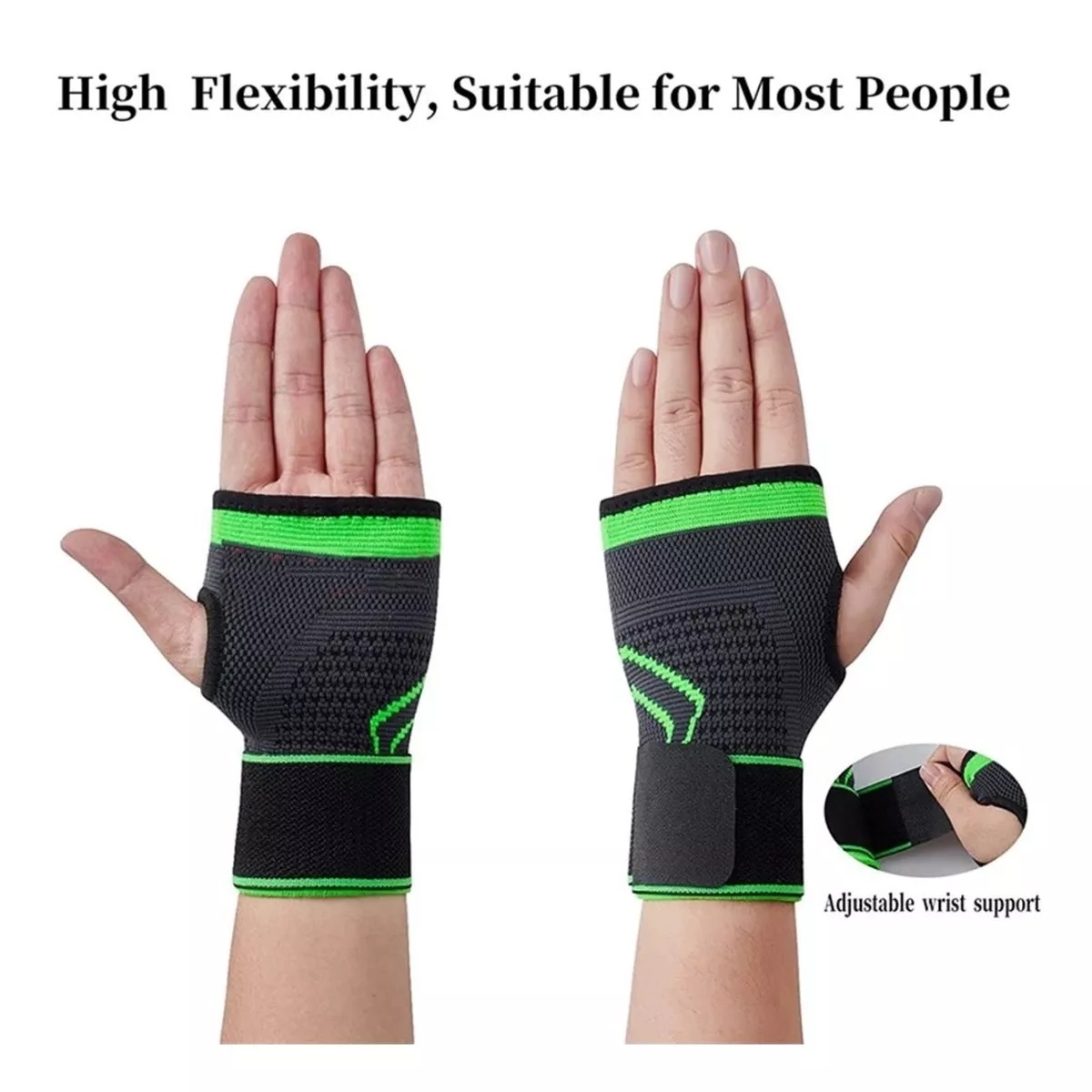 Miniatura 6 de Kit 2Rodilleras + 2Muñequera + Bandas x5