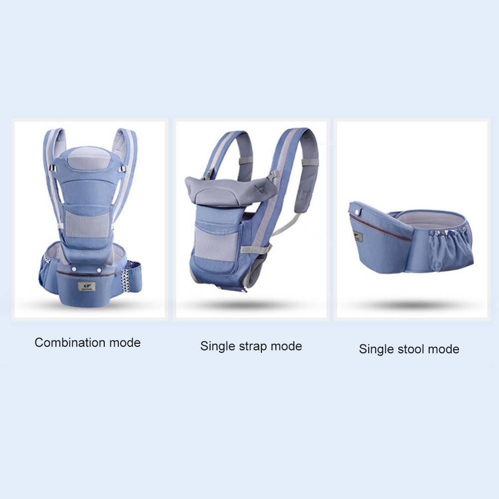 Cargador Canguro Asiento Para Bebe - COLOR: AZUL CLARO