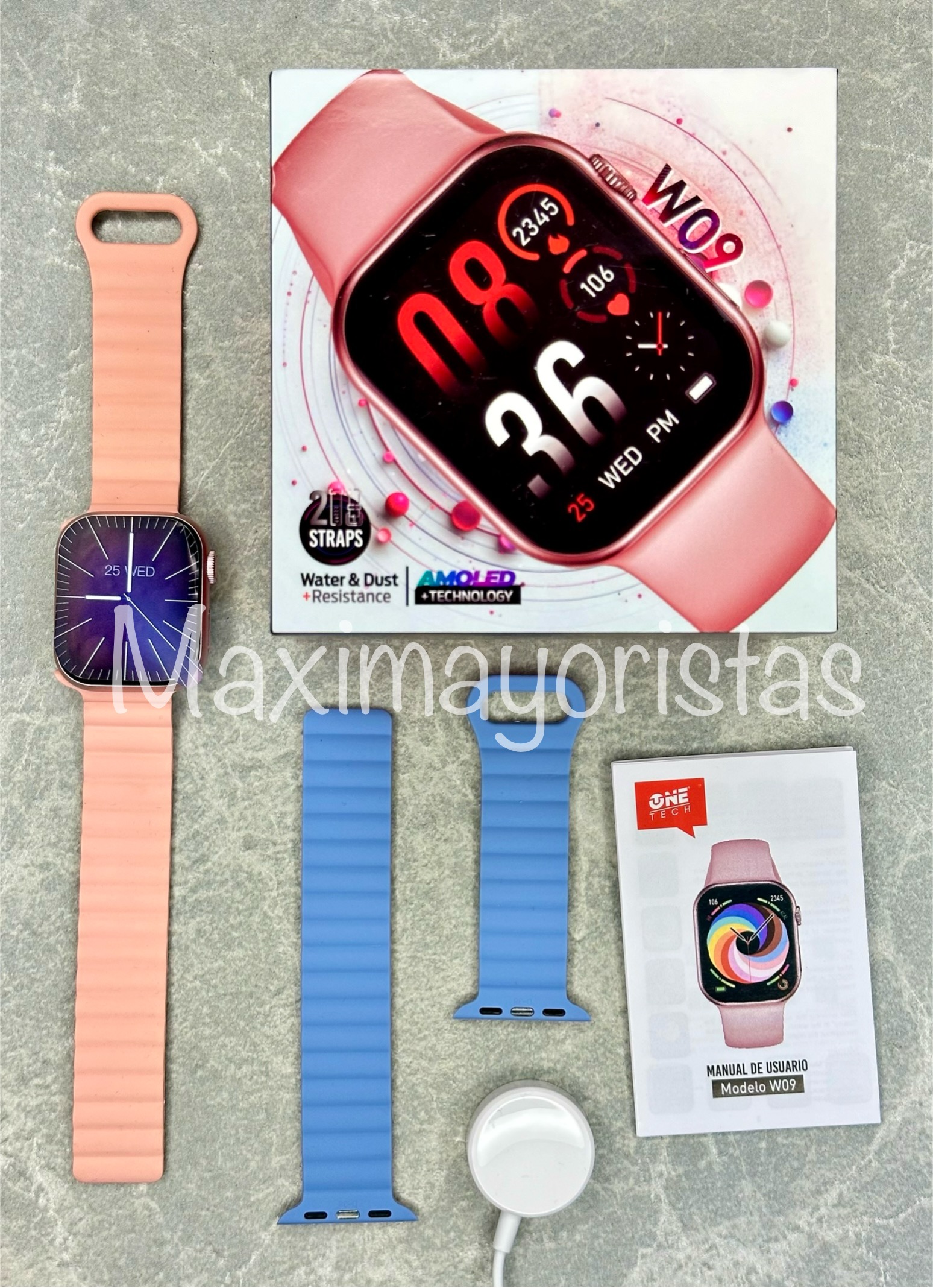 Reloj smartwatch ONETECH W09 Sumergible