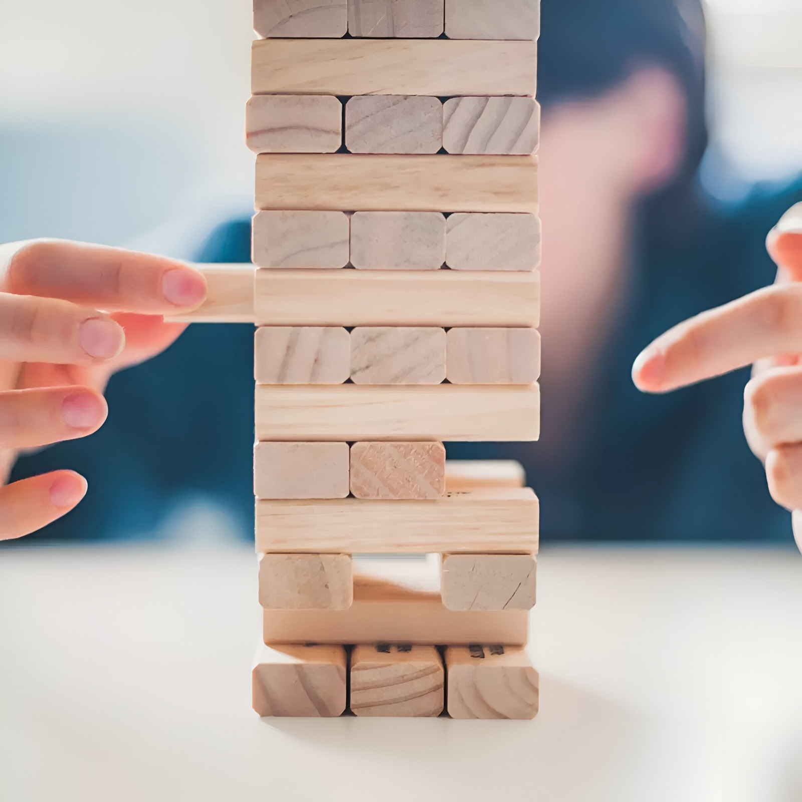 Jenga Torre Madera Pequena Bloques 48pc