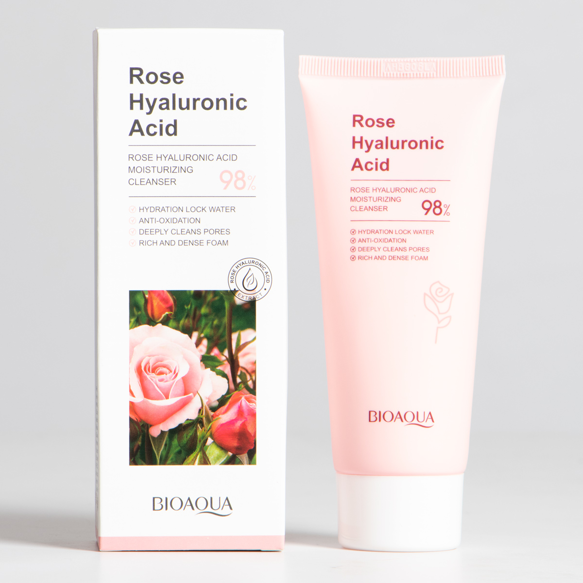 JABON DE ROSAS ACIDO HIALURONICO BIOAQUA
