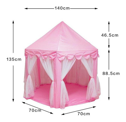 Miniatura 2 de Casita Carpa Infantil Para Niña + LUCES