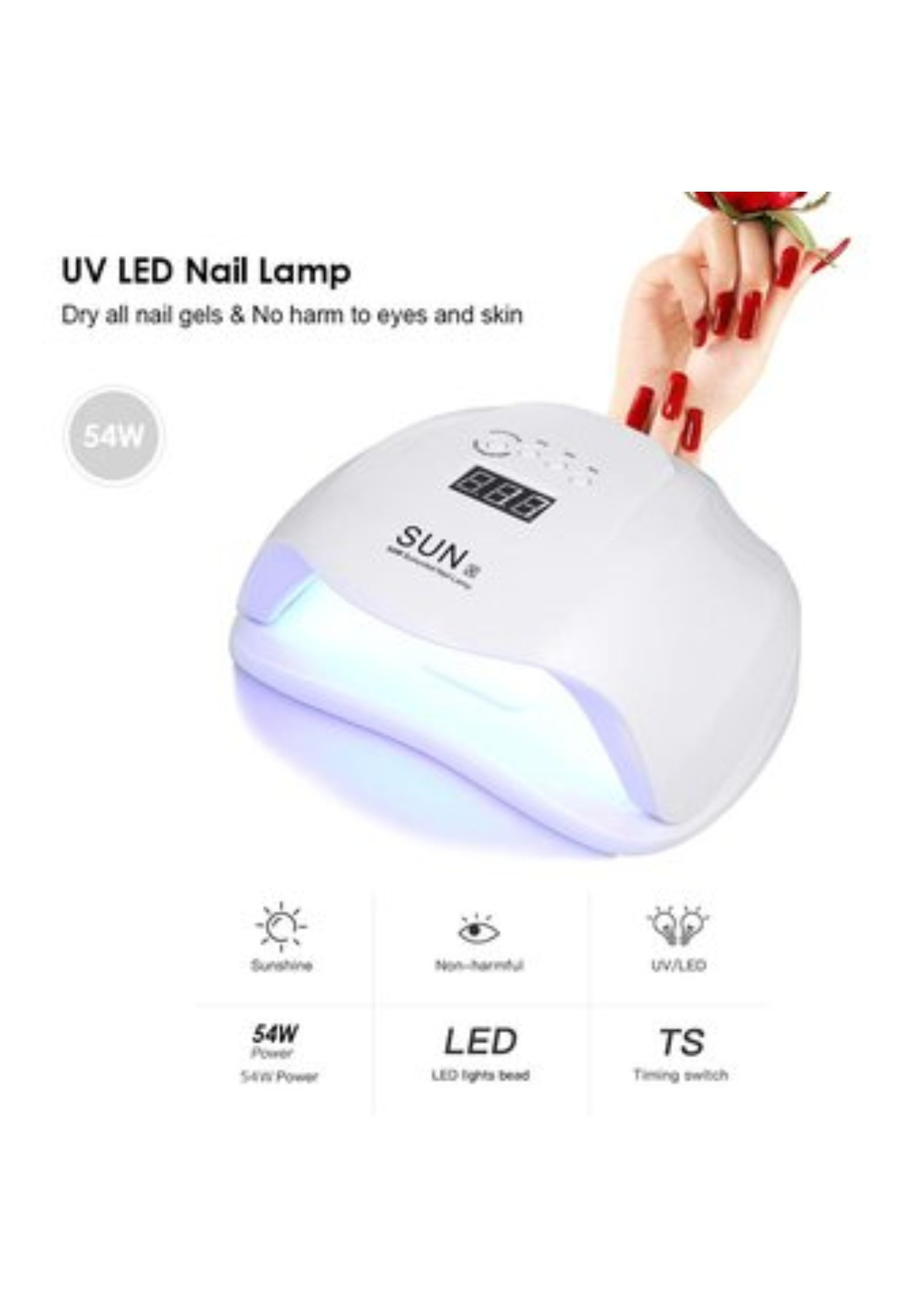 Miniatura 2 de Lampara Led Secador De Uñas Uv Lead 54w