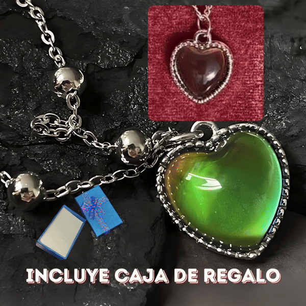 Collar Corazon Emociones + CAJAREGALO