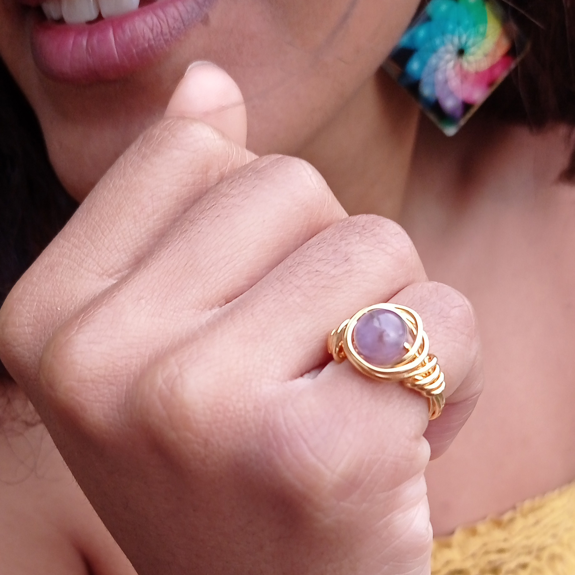 Anillo Piedra Amatista