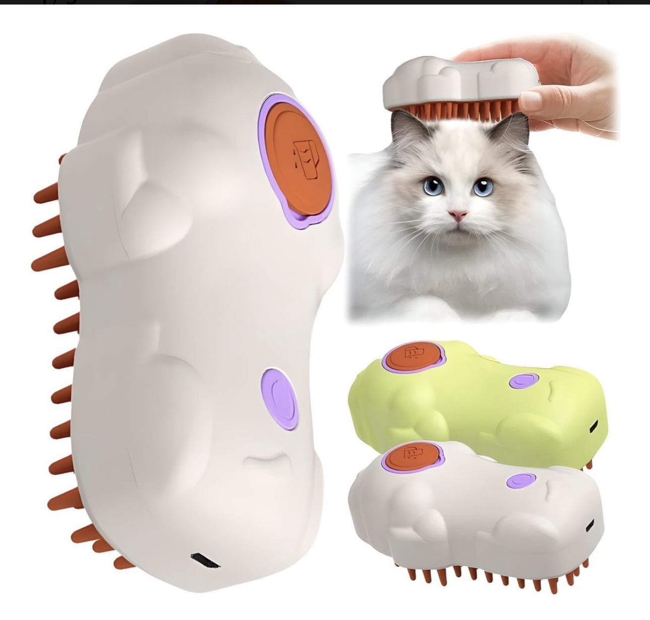 Miniatura 4 de CEPILLO DE VAPOR 3 EN 1 PARA MASCOTAS