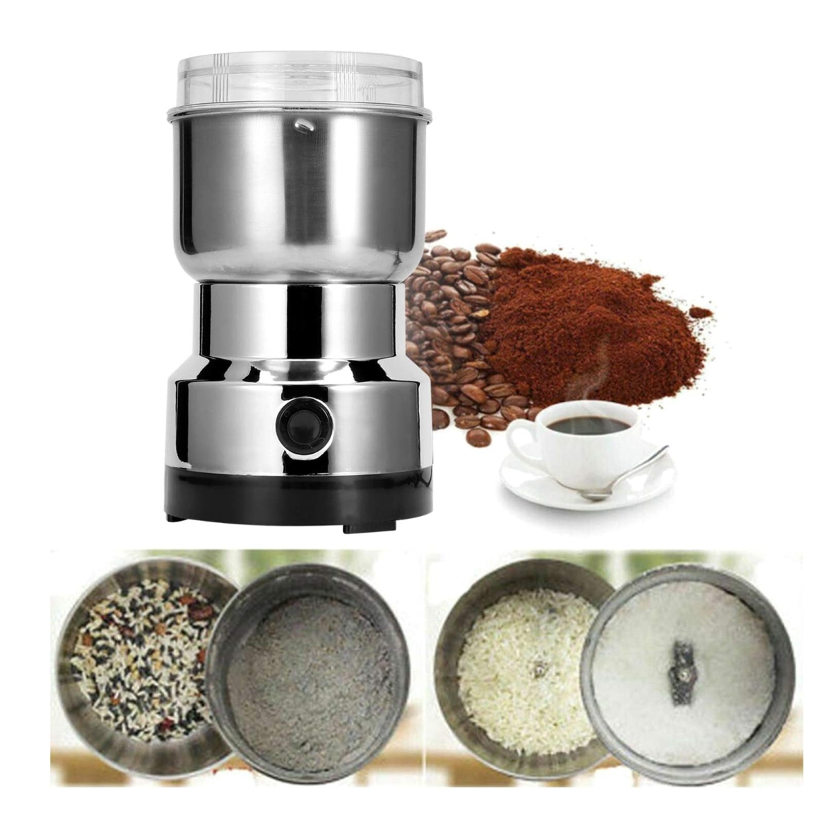 Miniatura 3 de Mini Molino De Cafe Y Especias Electrico