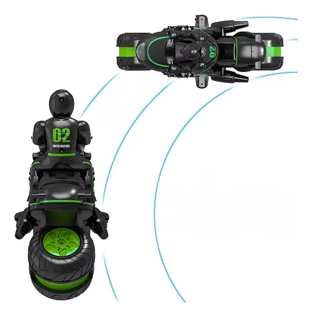 Vista 3 de Moto Control Remoto Acrobacias De Alta V