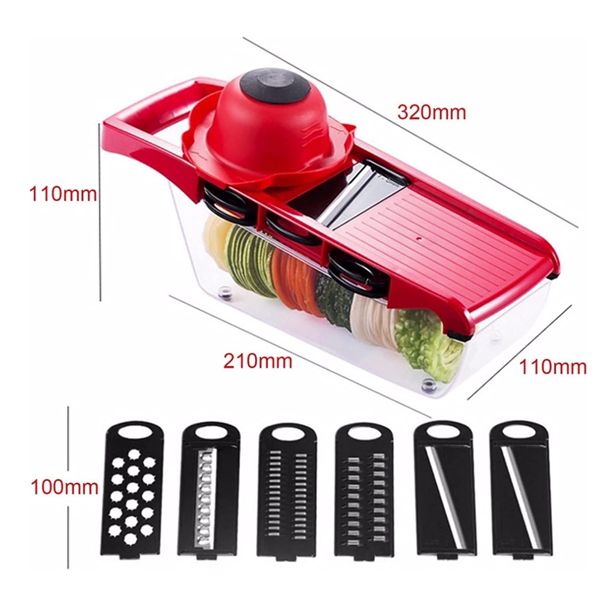 Miniatura 5 de Mandoline 6 En 1 Picador Rallador