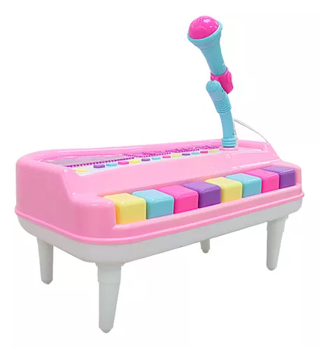 Vista 2 de Piano Órgano Electrónico Con Micrófono