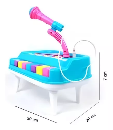 Vista 3 de Piano Órgano Electrónico Con Micrófono