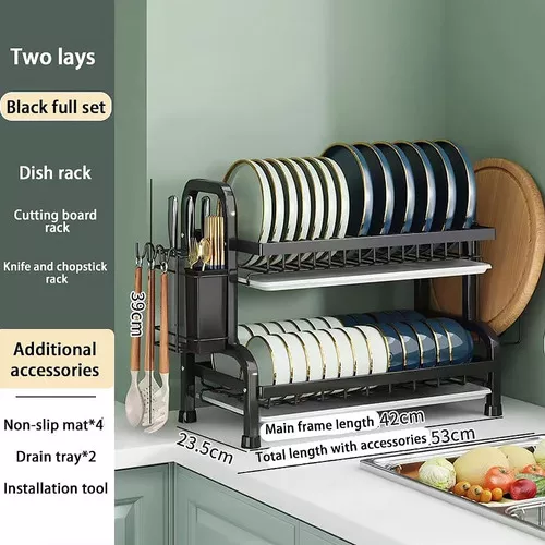 Miniatura 2 de Secador Escurridor De Platos 2 Niveles