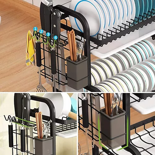Miniatura 5 de Secador Escurridor De Platos 2 Niveles