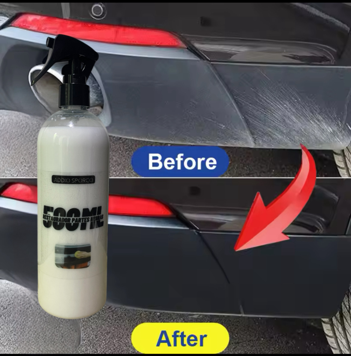 Miniatura 3 de Restaurador Partes Negras Addio 500ML