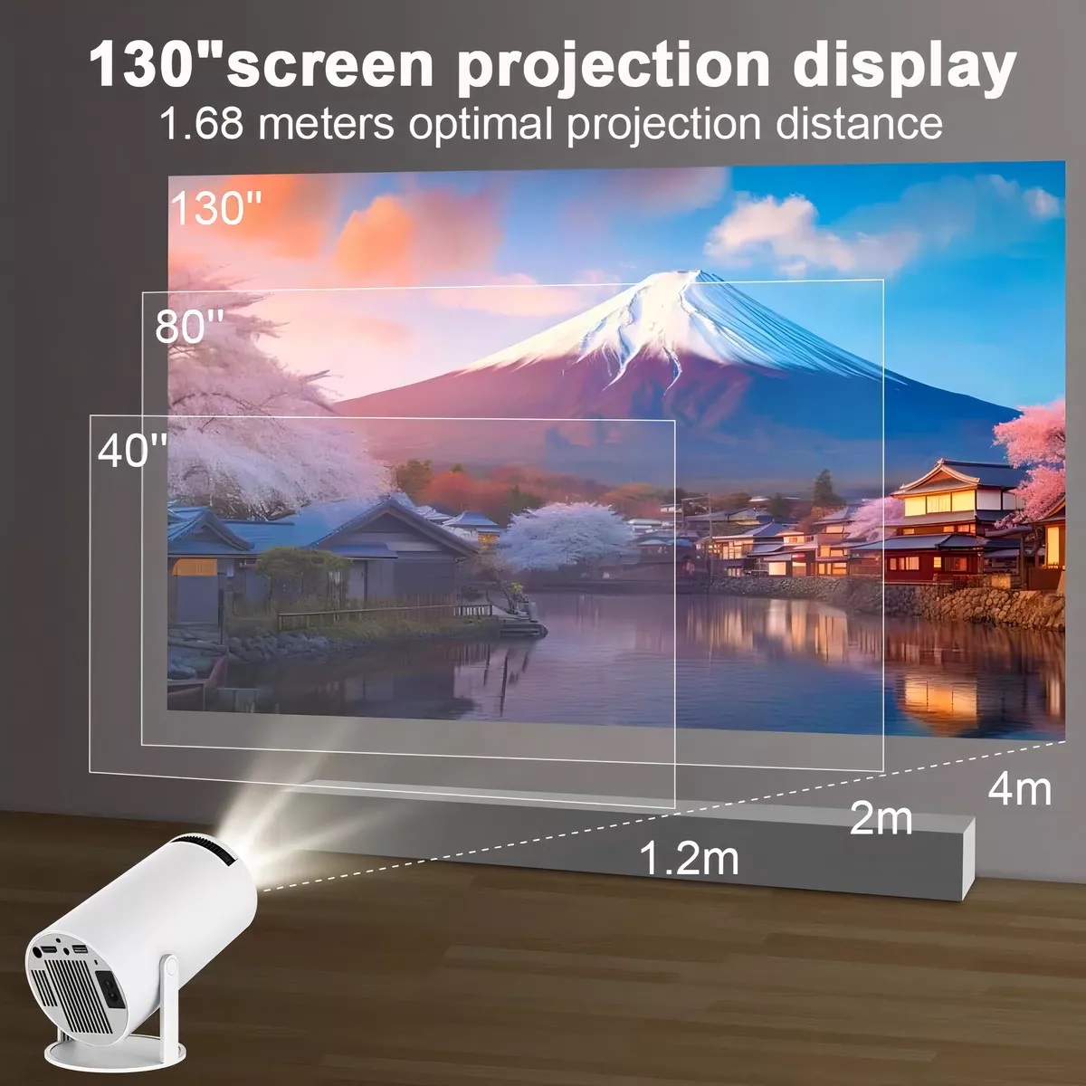 Miniatura 7 de Miniproyector LED Hy300 Smart Android 11