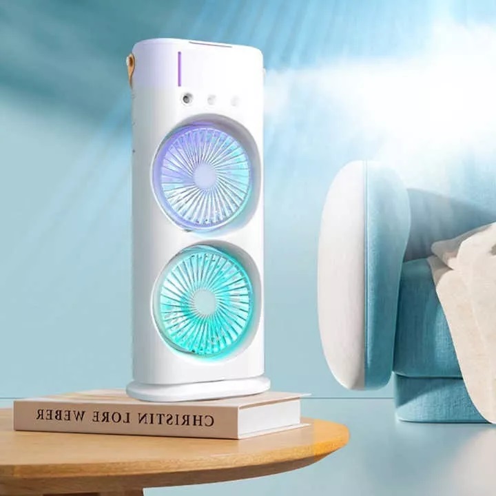 Miniatura 3 de Ventilador Doble De Torre Humidificador