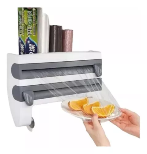 Dispensador Rollo Papel Cocina 4en1