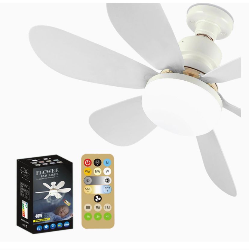Bombillo Led Ventilador De Techo Control