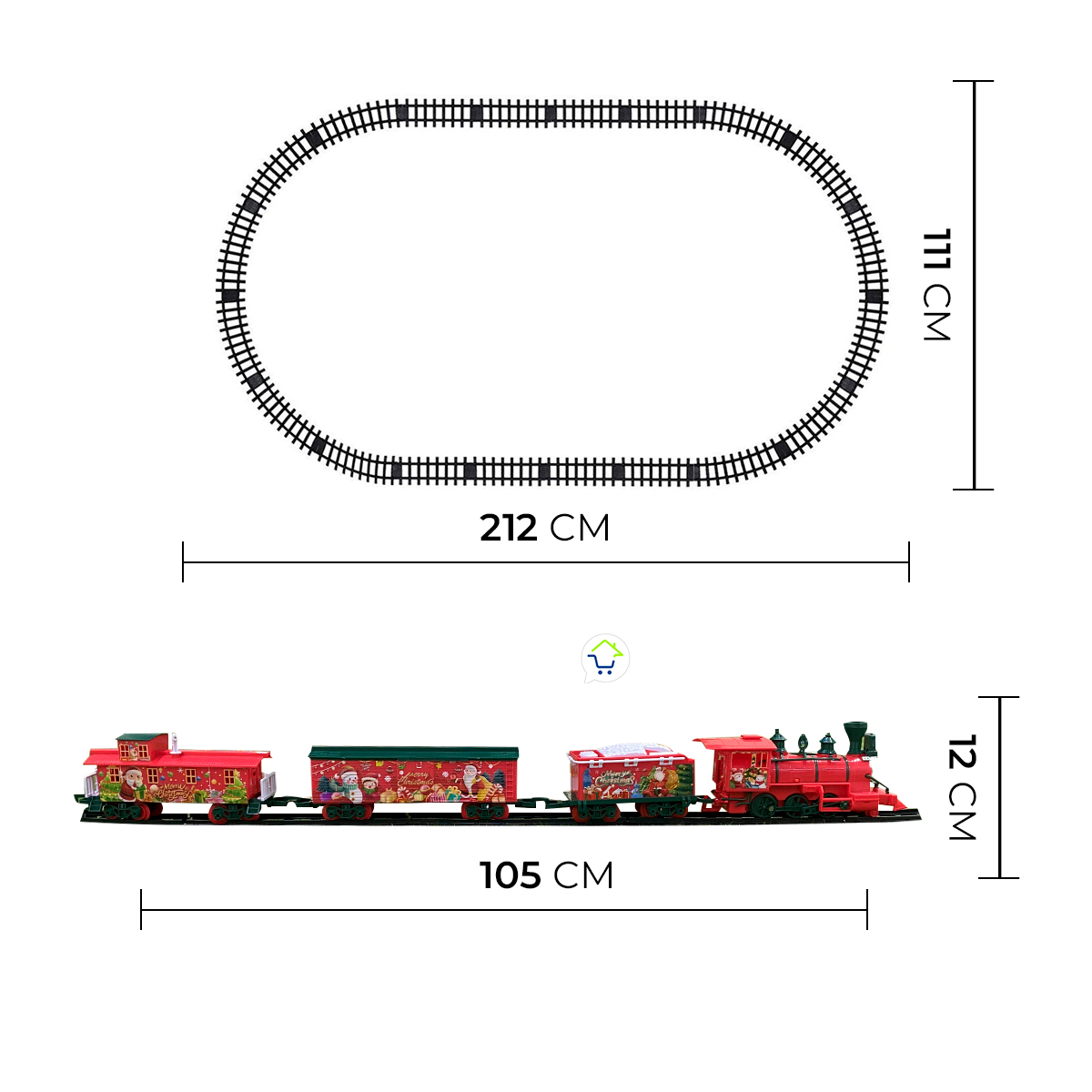 Tren Clasico 24 Pz Luces Sonido TCNO3
