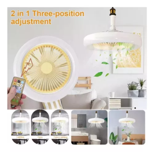 Miniatura 3 de combo 2 bombillos Ventilador 3 en 1