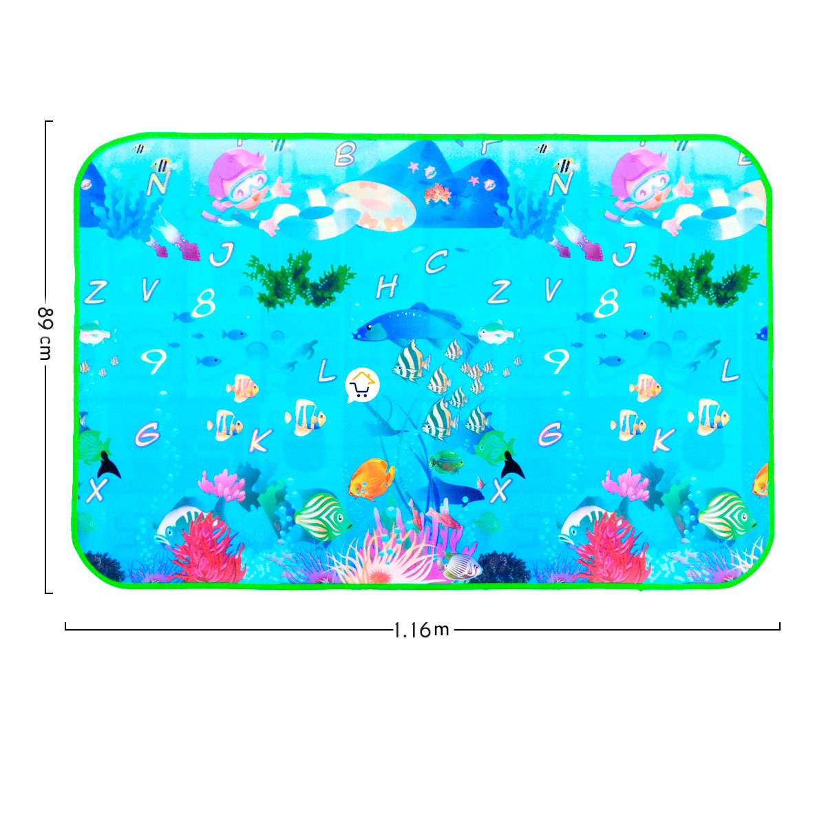 Tapete Infantil Grande 2 En 1 Pj67