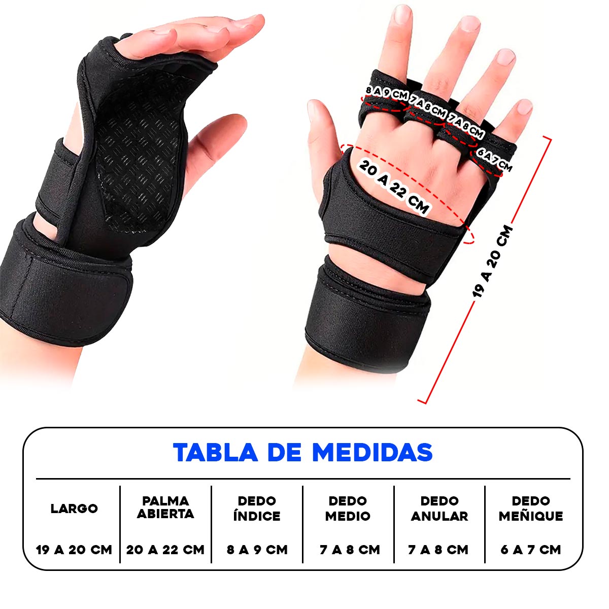 Miniatura 4 de Guantes Calleras Unisex Muñequeras GCUNX