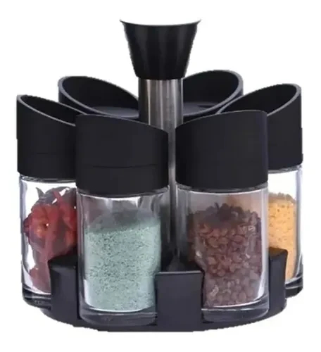 Condimentero Especiero Base Giratoria X6
