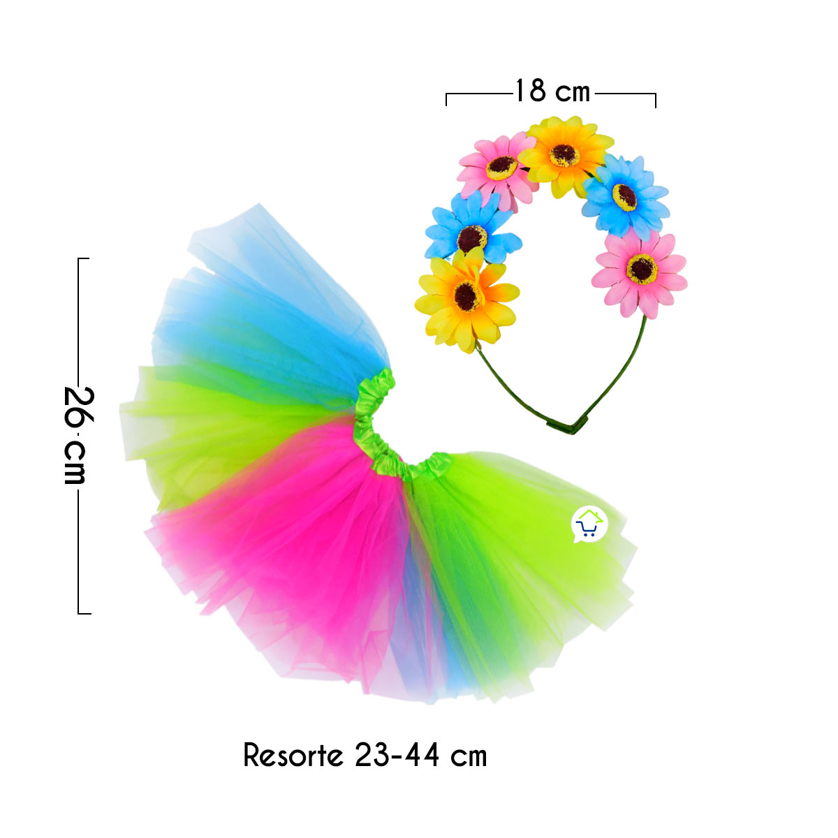 Miniatura 2 de Disfraz Hawaiano Niña Halloween OF-482