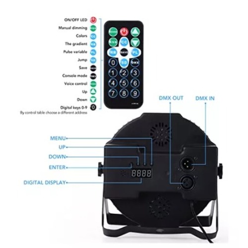 Miniatura 4 de Luces Disco Dmx Focos Par Led Dj 36 Led