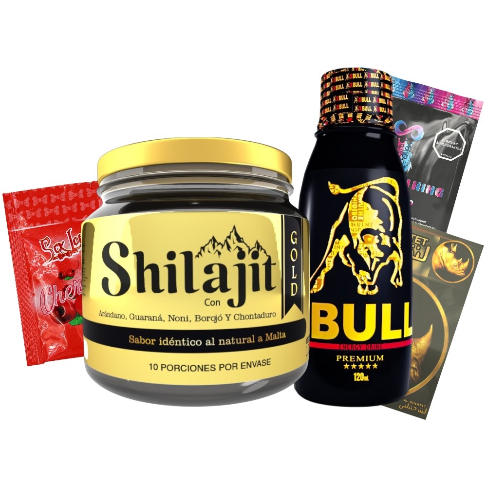COMBO SHILAJIT GOLD Y X-BULL 120ML