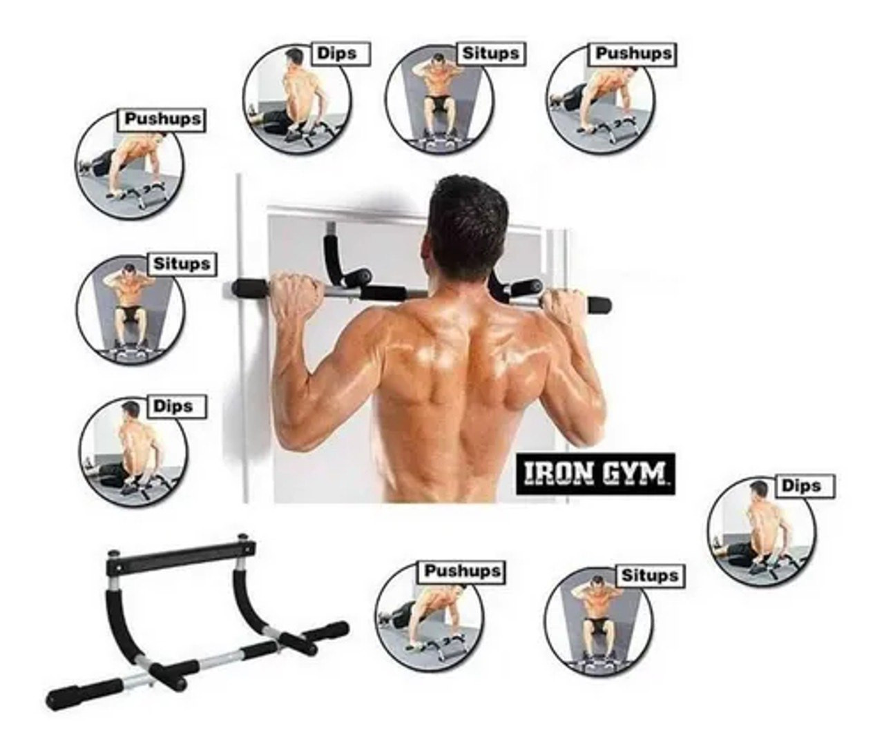 Miniatura 2 de Barra De Ejercicio- Puerta- Push Up- Abd