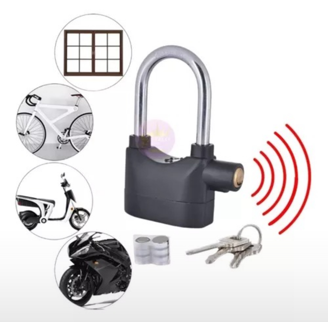 CANDADO PARA MOTOS ANILLO ALTO