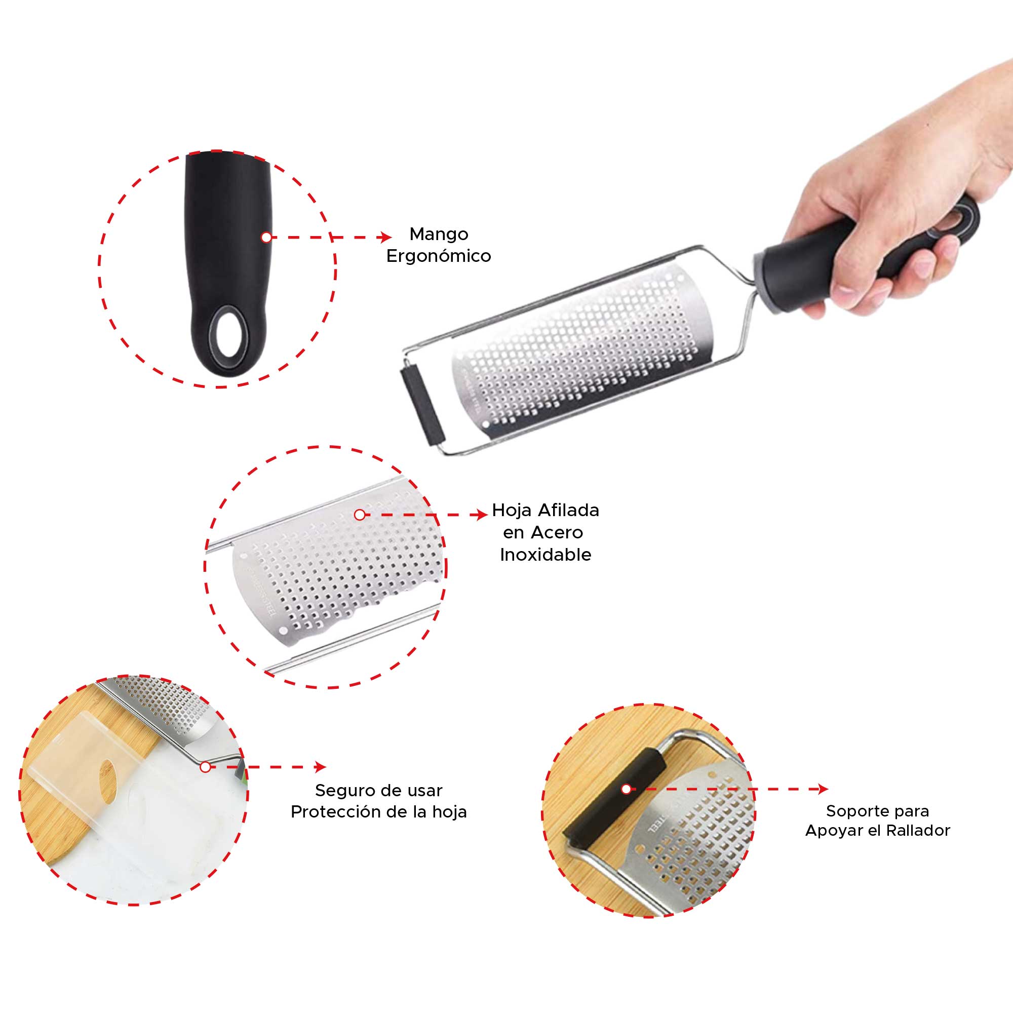 Miniatura 7 de Rallador de verduras y queso