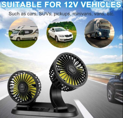 Miniatura 6 de Ventilador Doble Portátil Para Carro 12v