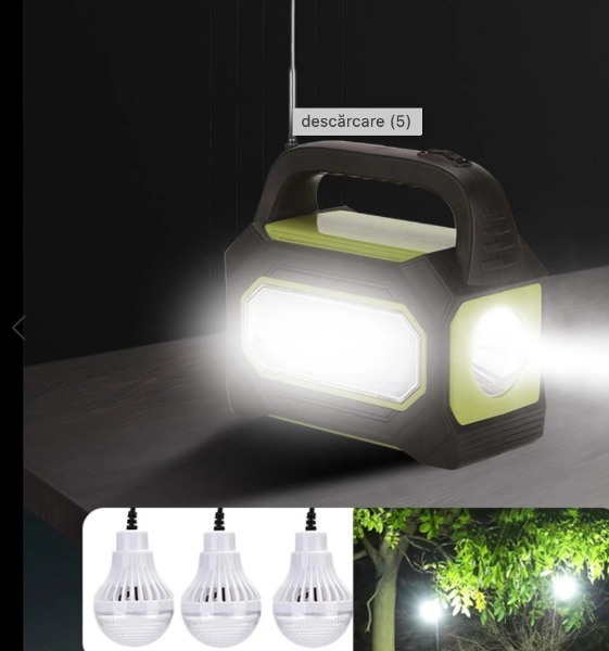 Miniatura 3 de Lampara de mano con bluetooth, radio fm