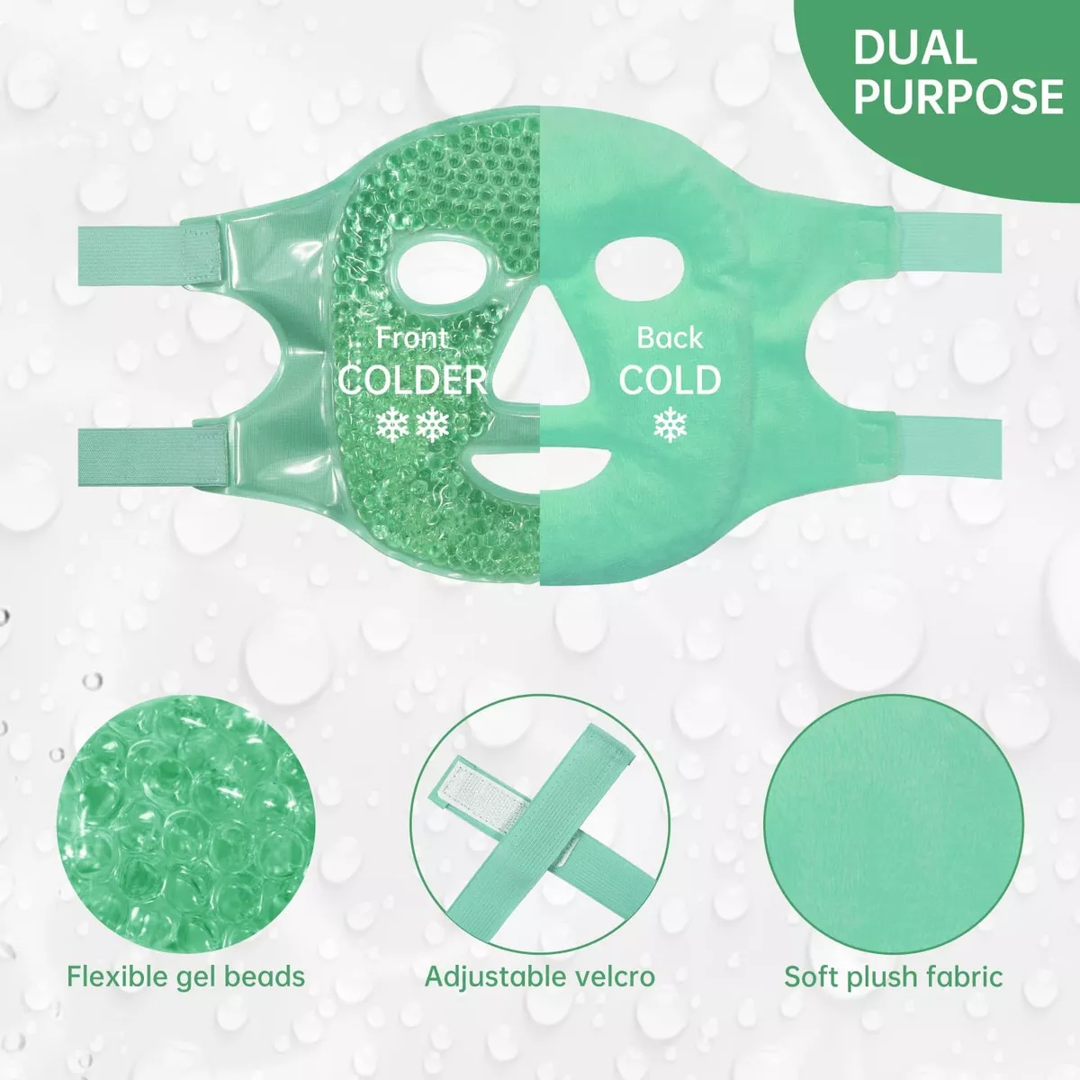 ✨ Mascarilla Gel Reutilizable T para Cuidado Facial ✨