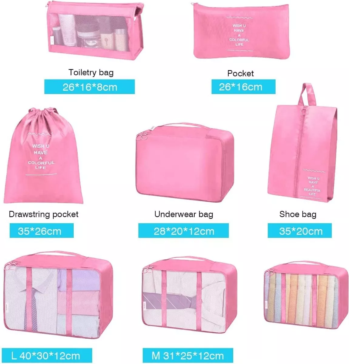 🧳 Organizadores De Equipaje x8 - ¡Viaja sin desorden! 🌍 5